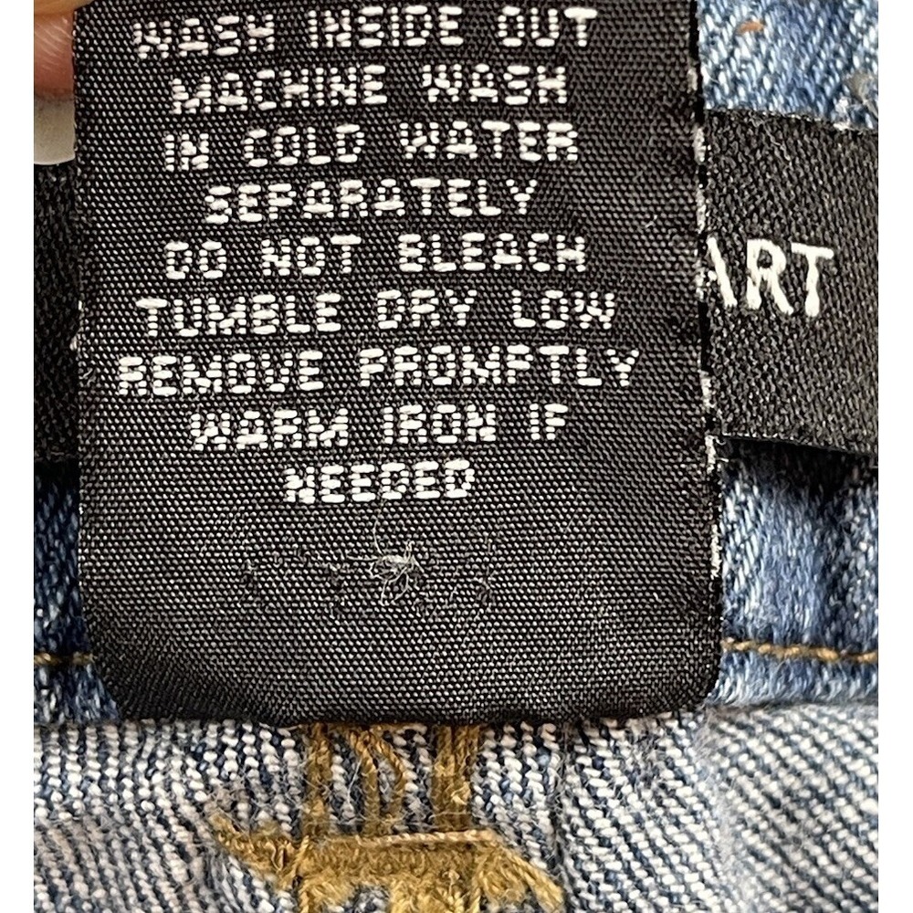 Ashley Stewart Denim Overalls Distressed Size 18 - Picture 15 of 15
